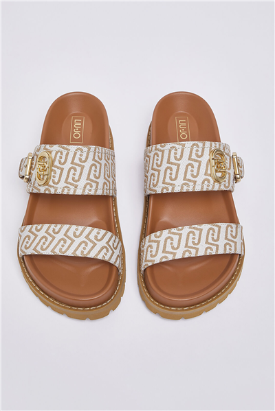 Liu Jo Livia 02 Monogram Kadın Sandalet Çok Renkli