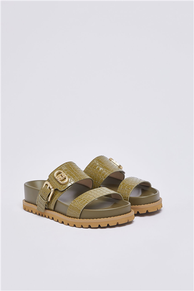 Liu Jo Livia 02 Printed Kadın Sandalet Yeşil