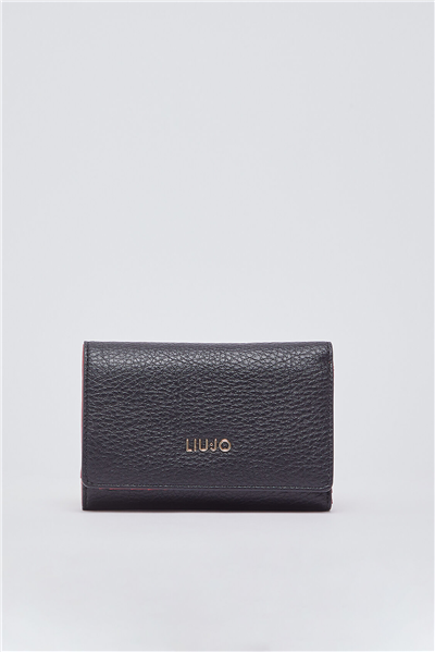 Liu Jo M Trifold Kadın Cüzdan Siyah