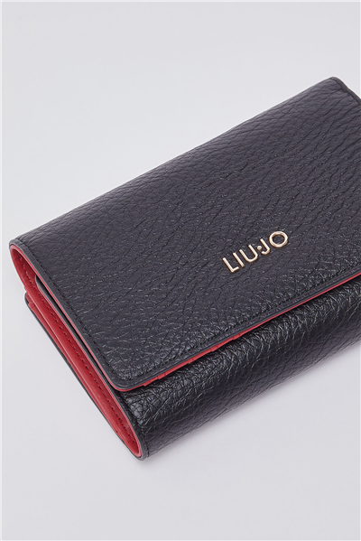 Liu Jo M Trifold Kadın Cüzdan Siyah