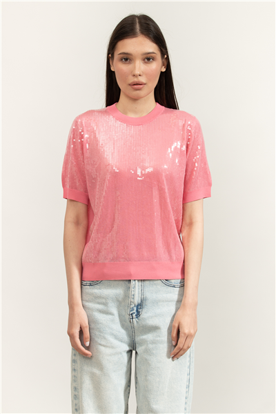 Liu Jo Maglia Chiusa M/C Kadın Triko