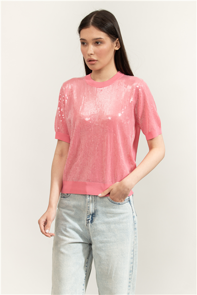 Liu Jo Maglia Chiusa M/C Kadın Triko