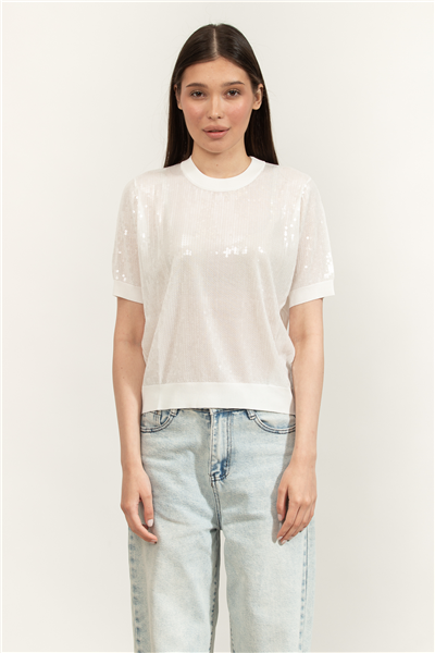 Liu Jo Maglia Chiusa M/C Kadın Triko