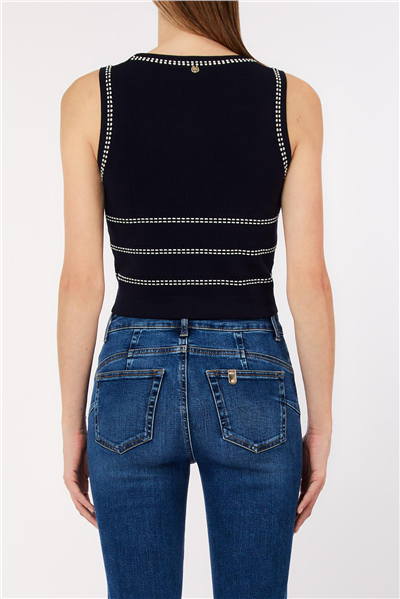 Liu Jo Maglia Chiusa S/M Kadın Triko