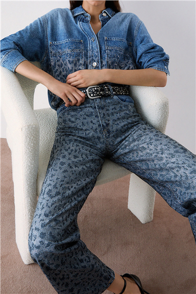 Liu Jo Pant.Straight Stylis Kadın Jean Pantolon