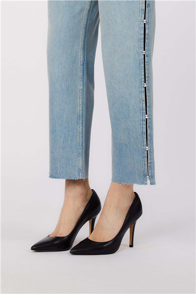 Liu Jo Pant. Straight Split Kadın Jean Pantolon