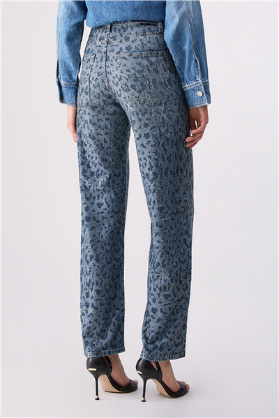 Liu Jo Pant.Straight Stylis Kadın Jean Pantolon