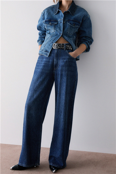 Liu Jo Pant.Straight Stylis Kadın Jean Pantolon