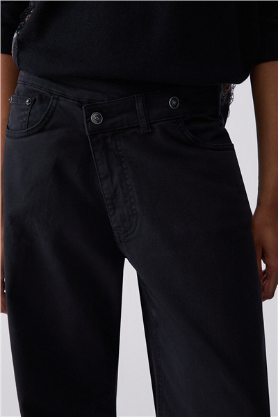 Liu Jo Pant.Ts Ppt Lungo Kadın Pantolon Siyah