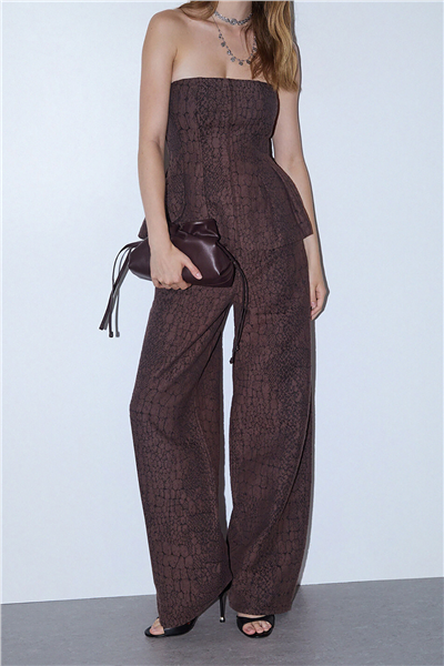 Liu Jo Pant.Balloon Jacquar Kadın Jean Pantolon