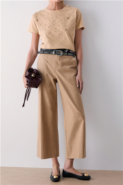 Liu Jo Pant.Chino Co Tencel Kadın Pantolon Çok Renkli