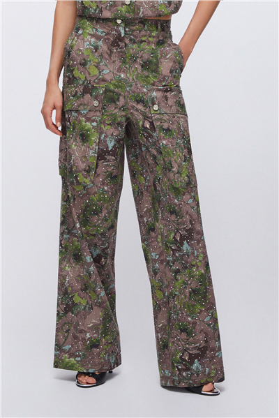 Liu Jo Pant.Ts Nav Lungo Kadın Kargo Pantolon Çok Renkli