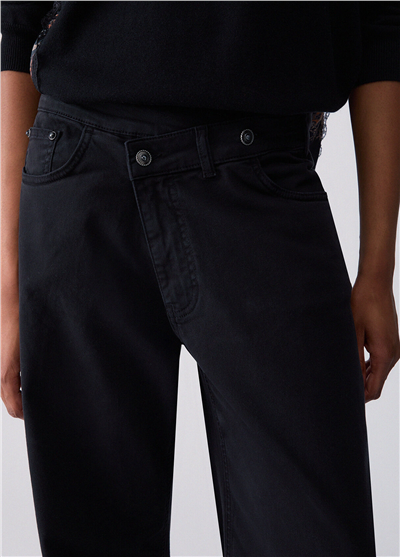 Liu Jo Pant.Ts Ppt Lungo Kadın Pantolon Siyah