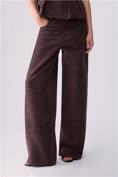Liu Jo Pant.Balloon Jacquar Kadın Jean Pantolon