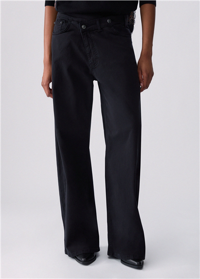 Liu Jo Pant.Ts Ppt Lungo Kadın Pantolon Siyah