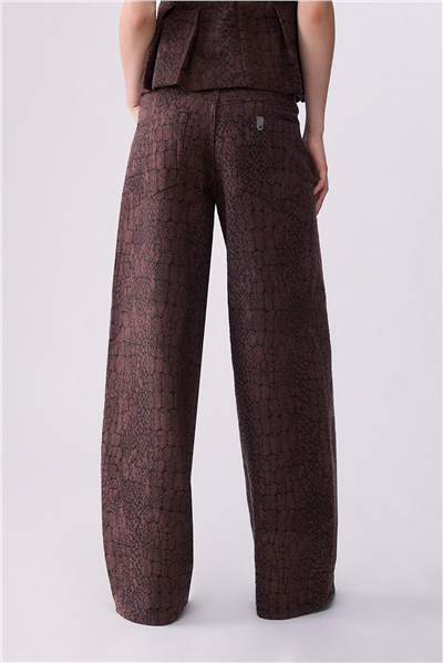 Liu Jo Pant.Balloon Jacquar Kadın Jean Pantolon