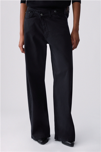 Liu Jo Pant.Ts Ppt Lungo Kadın Pantolon Siyah