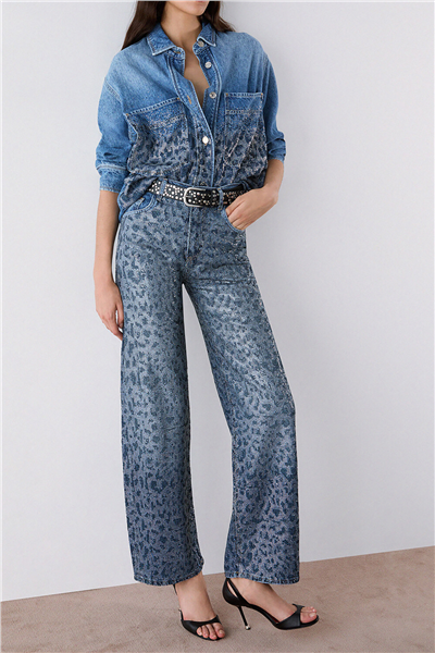 Liu Jo Pant.Straight Stylis Kadın Jean Pantolon