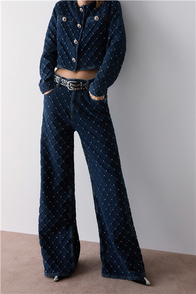 Liu Jo Pant.Straight Matela Kadın Jean Pantolon