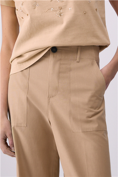 Liu Jo Pant.Chino Co Tencel Kadın Pantolon Çok Renkli