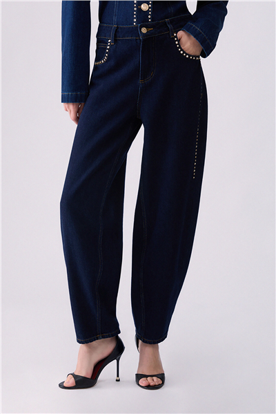 Liu Jo Pant.Barrel H.W. Kadın Jean Pantolon Çok Renkli