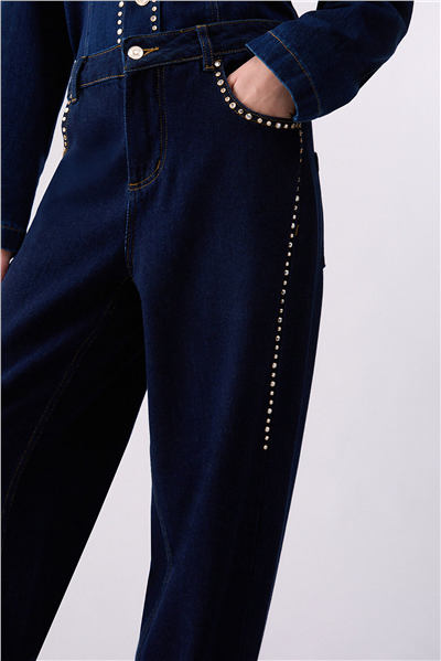 Liu Jo Pant.Barrel H.W. Kadın Jean Pantolon Çok Renkli