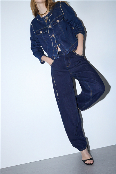 Liu Jo Pant.Barrel H.W. Kadın Jean Pantolon Çok Renkli