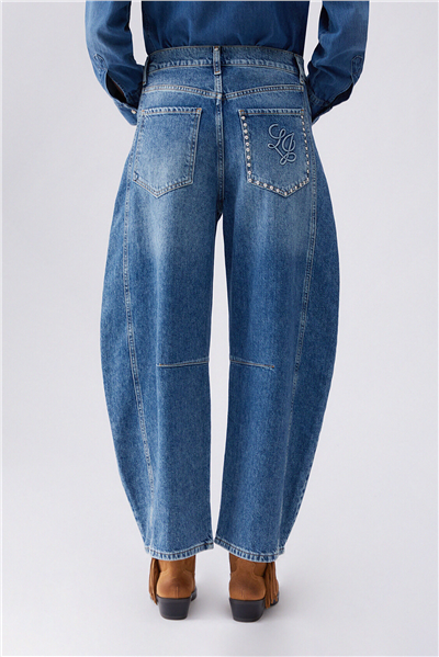 Liu Jo Pant.Denim Frog Pinces L.W. Kadın Jean Pantolon Mavi