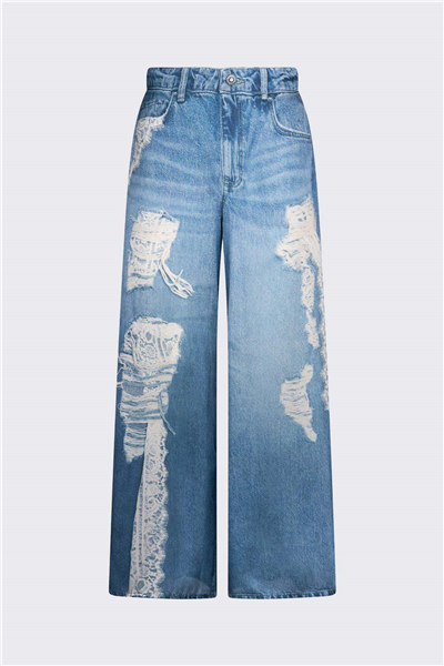 Liu Jo Pant.Flare Digital H.W. Kadın Jean Pantolon