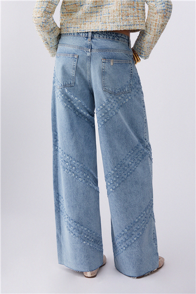 Liu Jo Pant.Flare H.W. Kadın Jean Pantolon Mavi