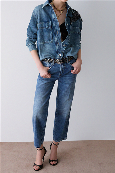 Liu Jo Pant.New Boy L.W. Kadın Jean Pantolon