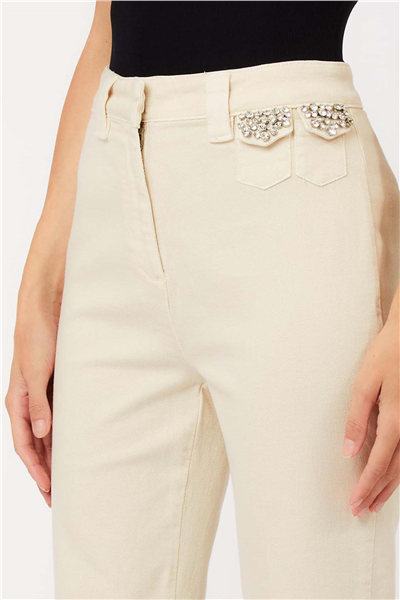 Liu Jo Pantalone Ricamato Kadın Pantolon