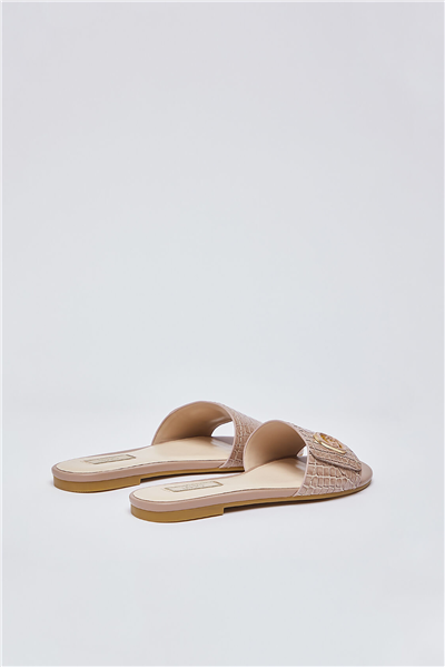 Liu Jo Sandy 03 Printed Cocco Spread Kadın Terlik Ten Rengi