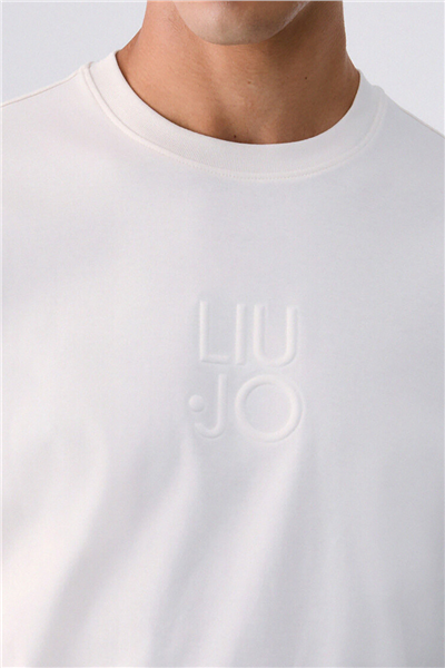 Liu Jo T-Shirt Basica M/C Erkek Bisiklet Yaka T-Shirt