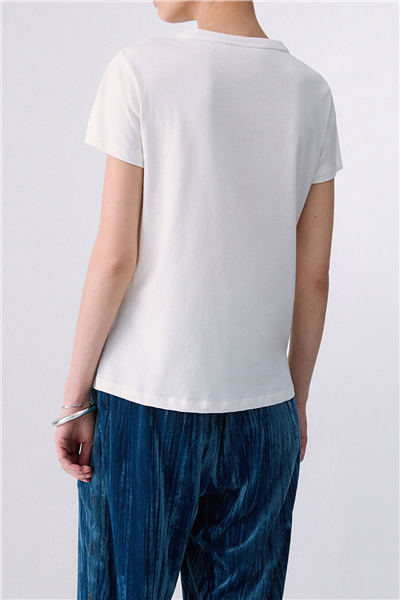 Liu Jo T-Shirt Basica M/C Kadın Bisiklet Yaka T-Shirt
