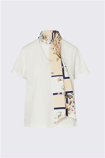 Liu Jo T-Shirt Moda M/C Kadın Bisiklet Yaka T-Shirt Çok Renkli