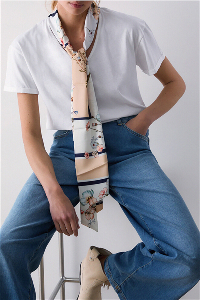 Liu Jo T-Shirt Moda M/C Kadın Bisiklet Yaka T-Shirt Çok Renkli