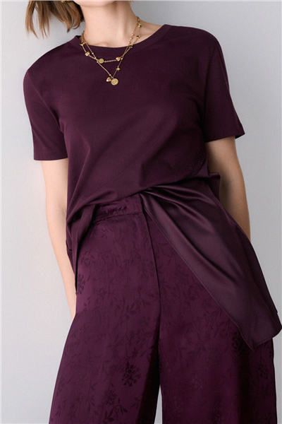 Liu Jo T-Shirt Moda M/C Kadın Bisiklet Yaka T-Shirt