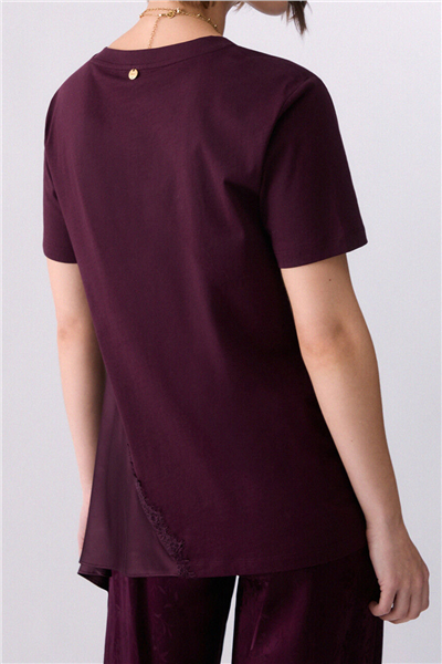 Liu Jo T-Shirt Moda M/C Kadın Bisiklet Yaka T-Shirt