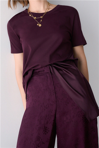 Liu Jo T-Shirt Moda M/C Kadın Bisiklet Yaka T-Shirt