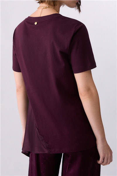 Liu Jo T-Shirt Moda M/C Kadın Bisiklet Yaka T-Shirt