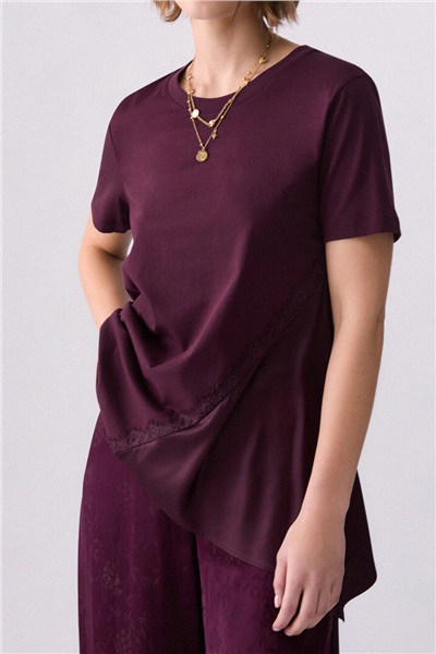 Liu Jo T-Shirt Moda M/C Kadın Bisiklet Yaka T-Shirt