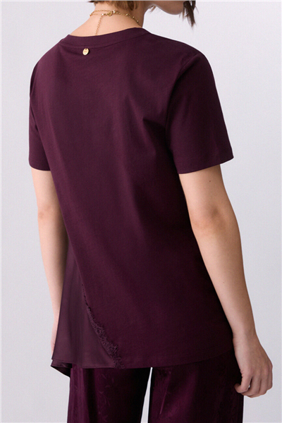 Liu Jo T-Shirt Moda M/C Kadın Bisiklet Yaka T-Shirt
