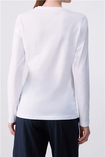 Liu Jo T-Shirt Moda M/C Kadın Bisiklet Yaka T-Shirt