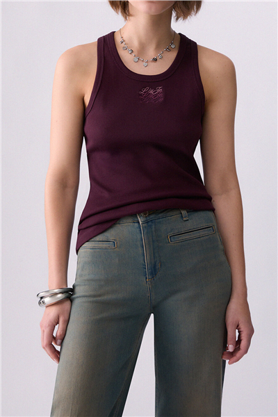 Liu Jo T-Shirt Moda S/M Kadın Bisiklet Yaka T-Shirt