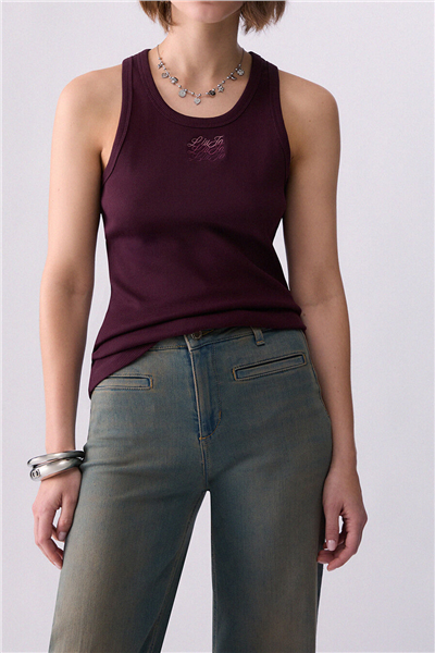 Liu Jo T-Shirt Moda S/M Kadın Bisiklet Yaka T-Shirt