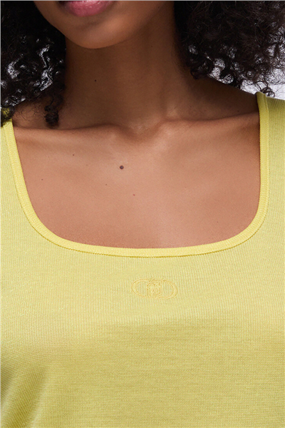 Liu Jo T-Shirt Moda S/M Kadın Bisiklet Yaka T-Shirt Çok Renkli
