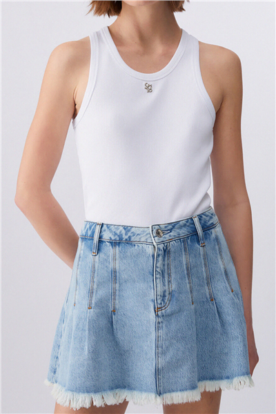 Liu Jo T-Shirt Moda S/M Kadın Bisiklet Yaka T-Shirt Beyaz