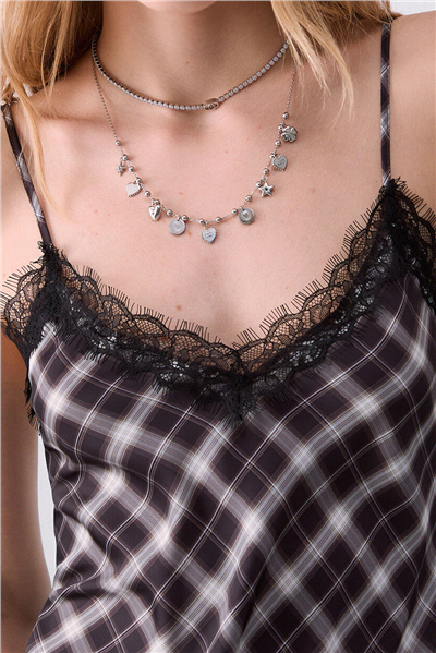 Liu Jo Top Pizzo Kadın Askılı Bluz