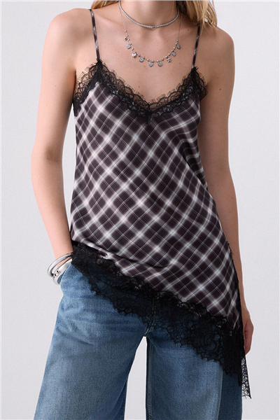 Liu Jo Top Pizzo Kadın Askılı Bluz